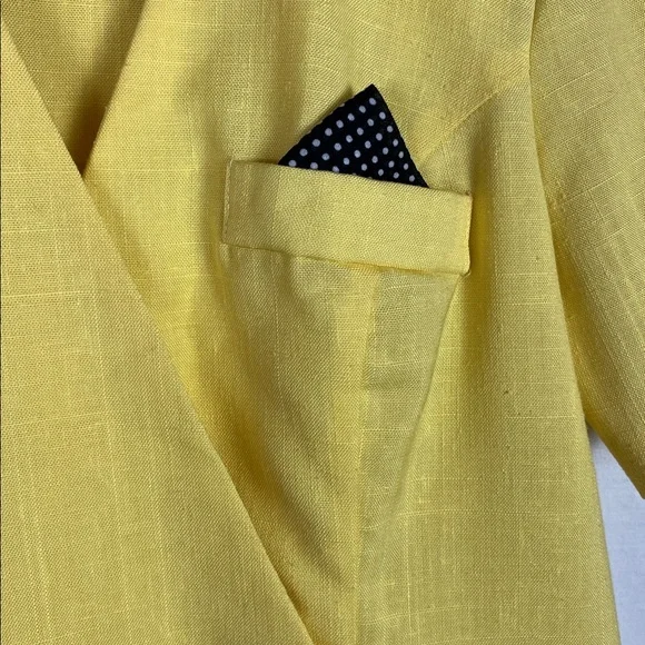 Vintage Union Made Damon Petite Yellow Button Up Career Dress - Picture 8 of 14